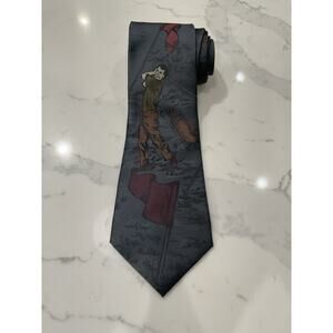 Vintage Stringbeans Golf Tie 57.5 x 3.75 Made in USA Outdoors Sports